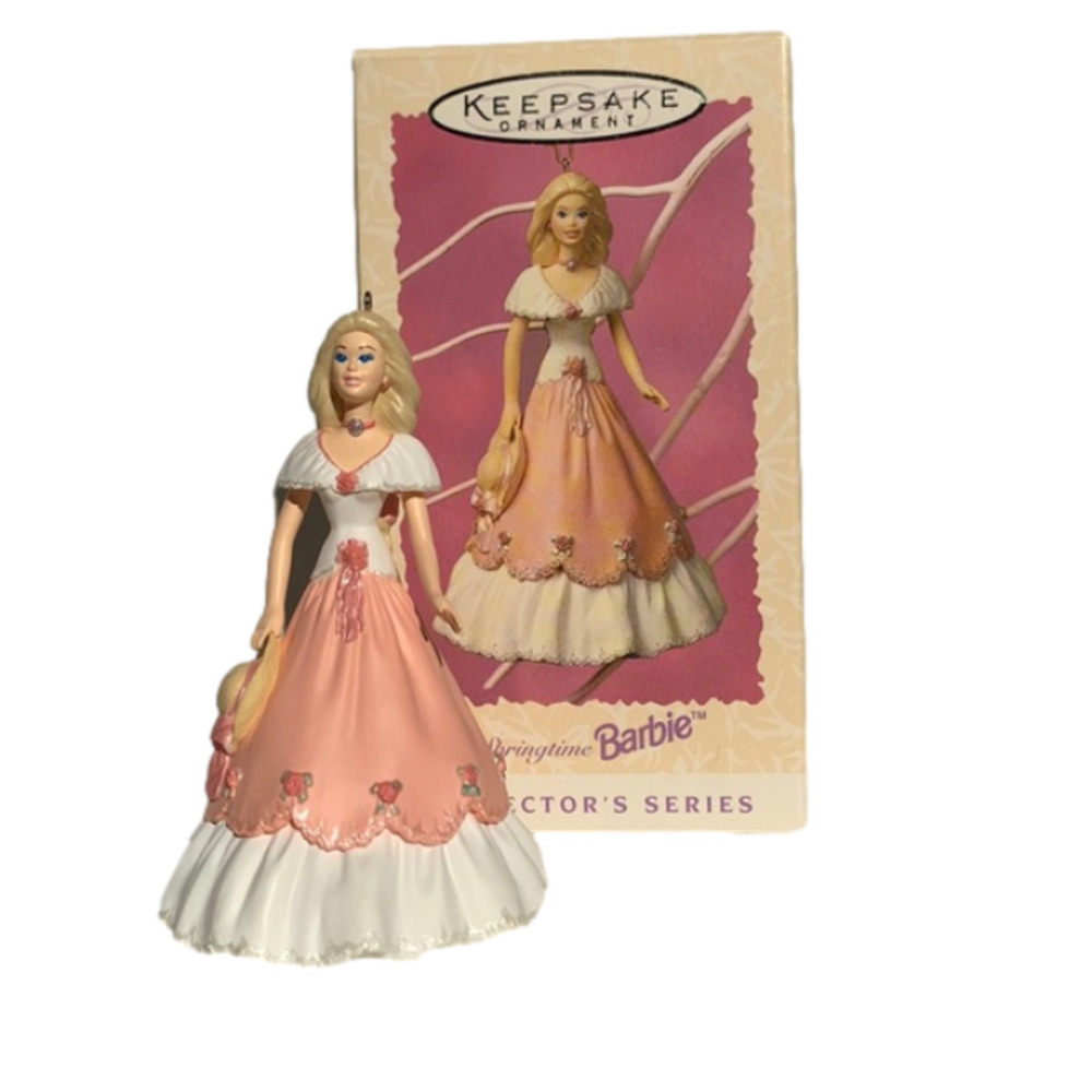 Vintage Hallmark Barbie Springtime Ornament Limited Edition Third in Series